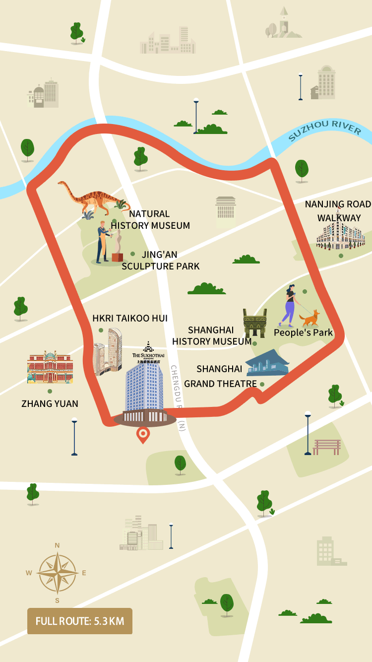 The Sukhothai Shanghai Jogging Map 2